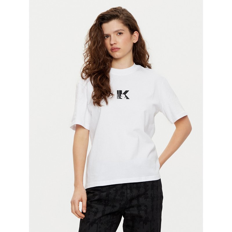 Karl Lagerfeld Jeans T-Shirt A1W17031 Weiß Regular Fit