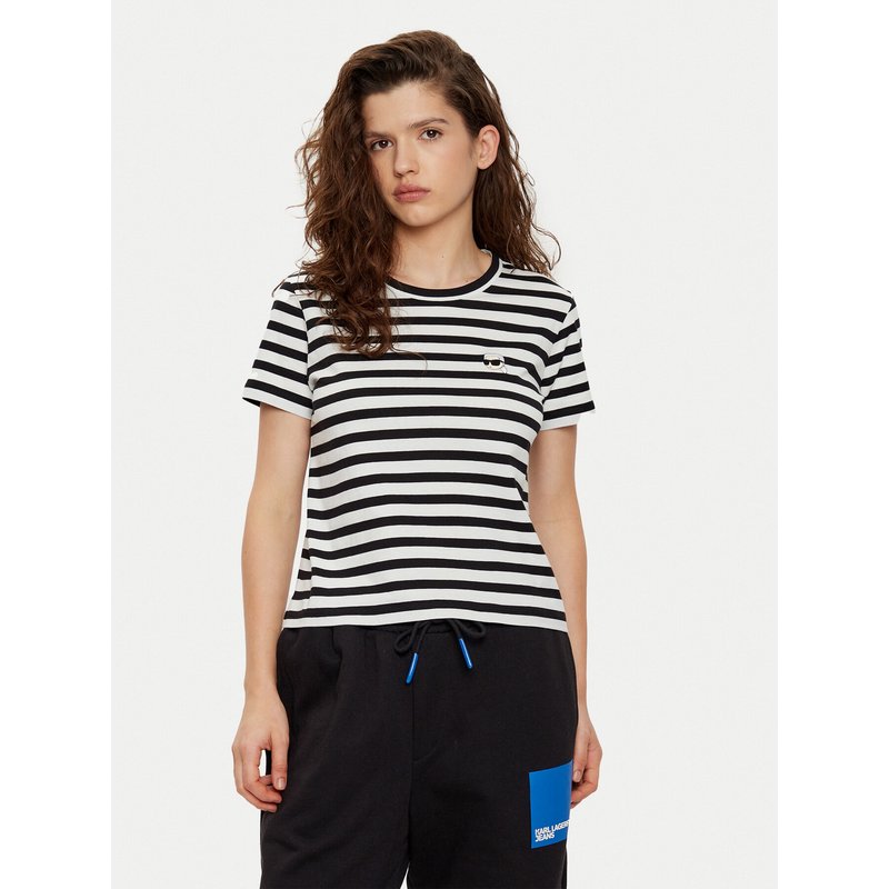 KARL LAGERFELD T-Shirt A1W17099 Schwarz Regular Fit