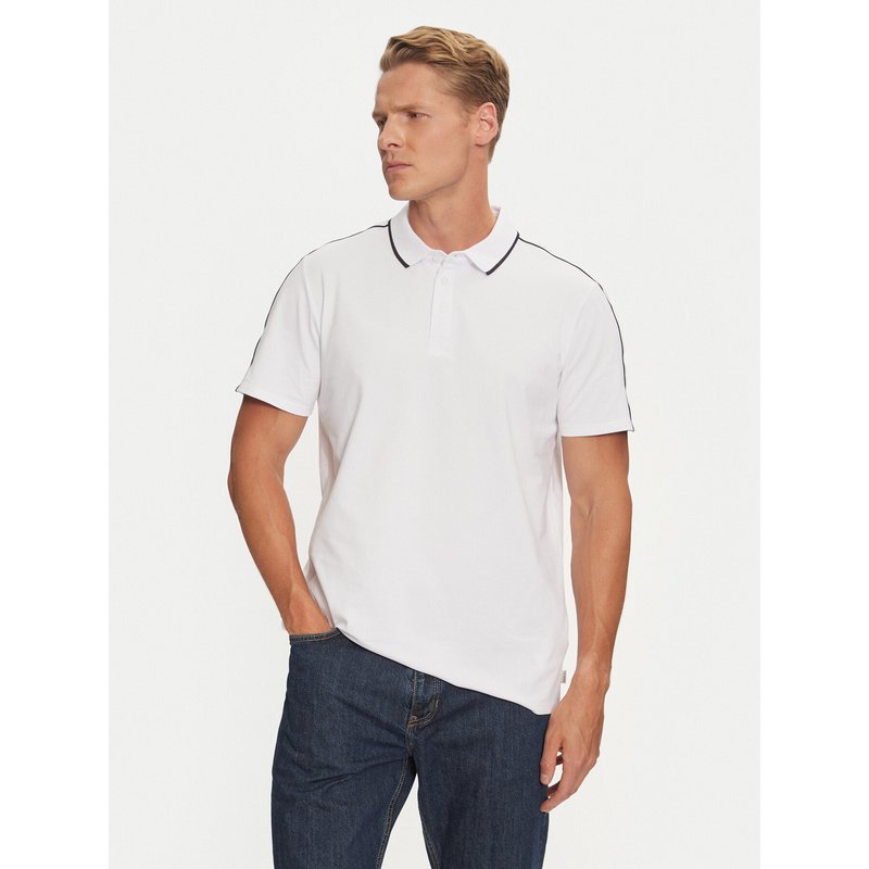 Guess Poloshirt M4YP40 KARS0 Weiß Regular Fit