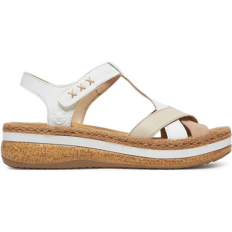 Sandalen Rieker V0919-80 Weiß