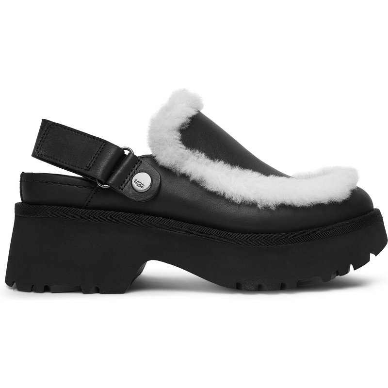 Pantoletten Ugg W Esmee Leather Clog 1171507 Schwarz