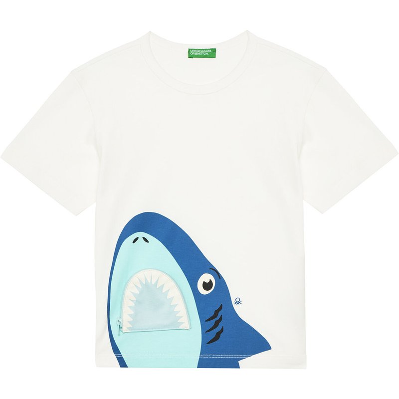 United Colors Of Benetton T-Shirt 3I1XG10JL Écru Regular Fit