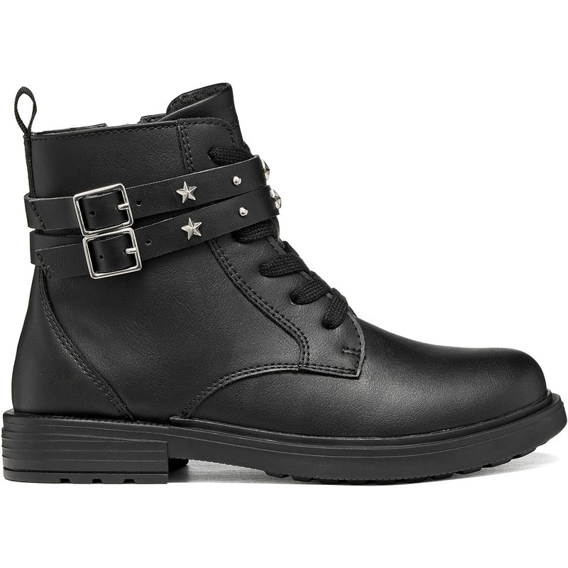 Schnürschuhe Geox J Eclair Girl J669QJ 000BC C9999 M Schwarz