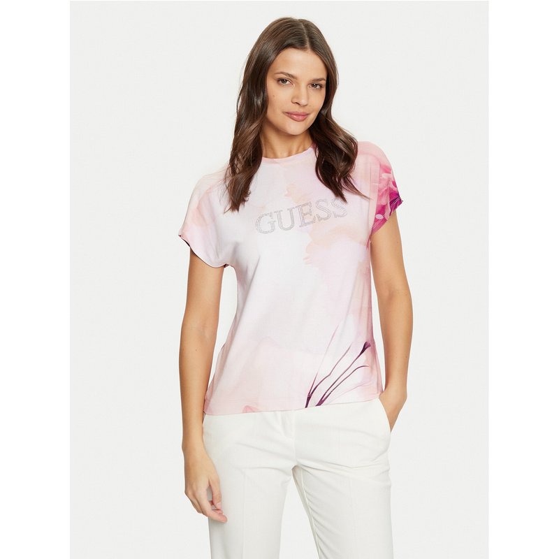 Guess T-Shirt W5RI09 K68D2 Rosa Regular Fit