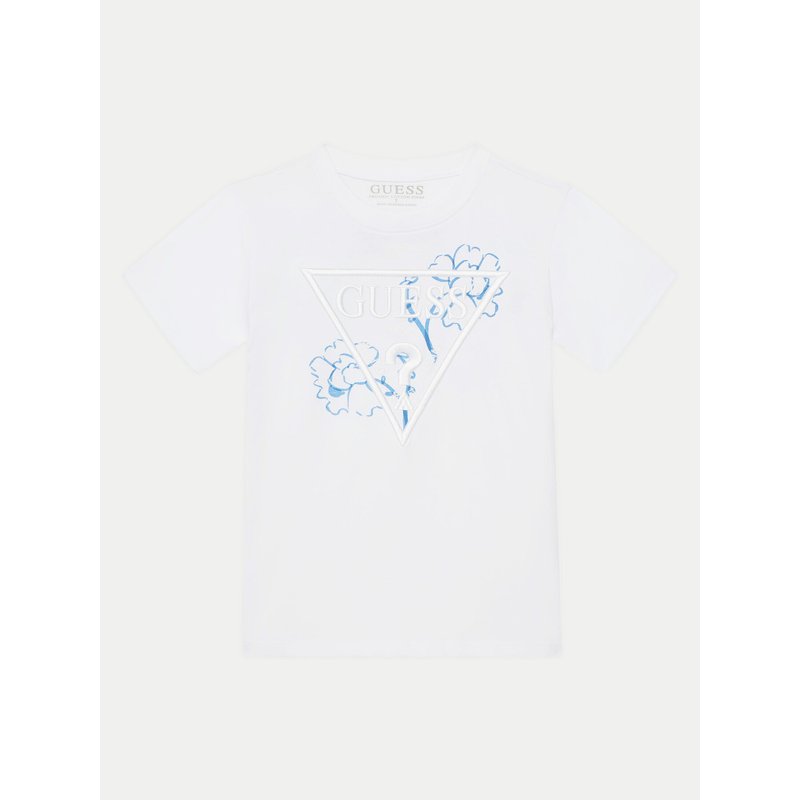 Guess T-Shirt L5GI09K 8HM4 Weiß Regular Fit