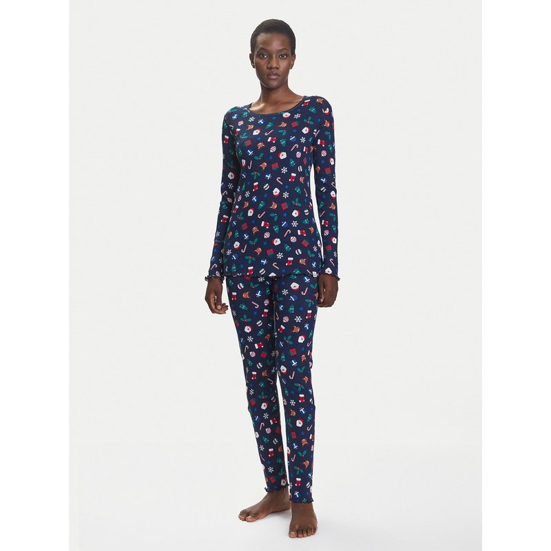 United Colors Of Benetton Pyjama 3SUP3P03N Dunkelblau Regular Fit