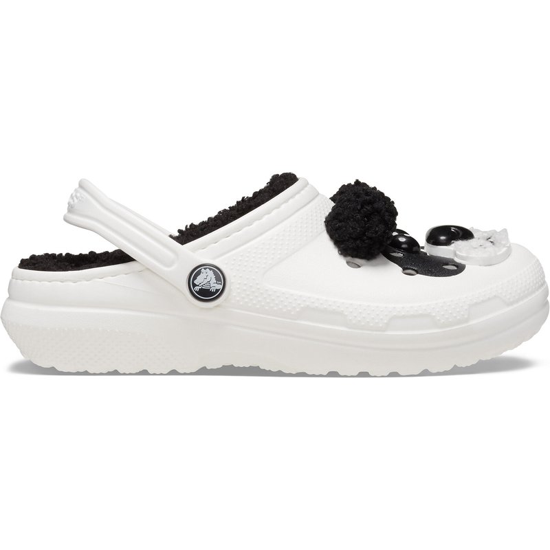 Pantoletten Crocs Classic Lined Iam Panda Bear Clog K 210400 Weiß