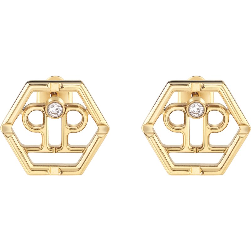 Ohrringe PHILIPP PLEIN Hexagon PJ2AA06EU Goldfarben