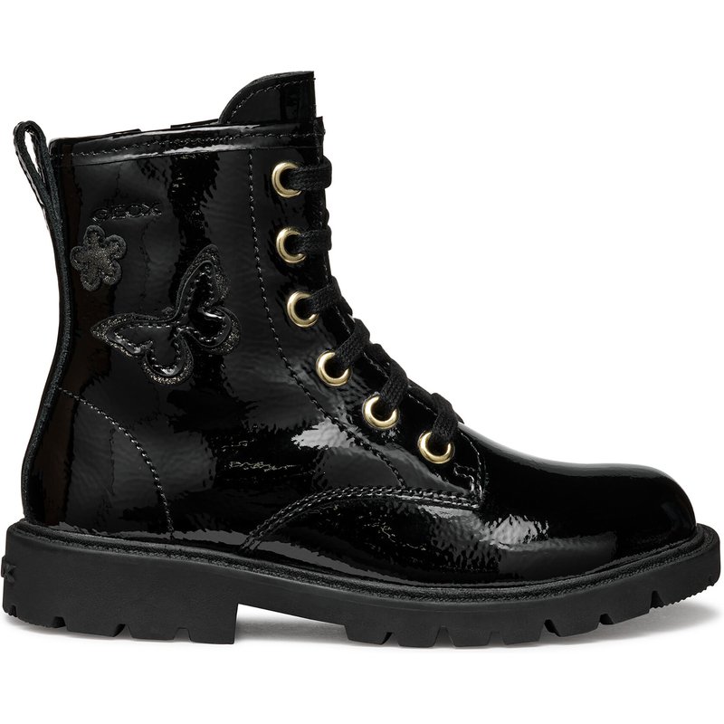 Schnürschuhe Geox J Shaylax Girl J56EXA 00067 C9999 D Schwarz
