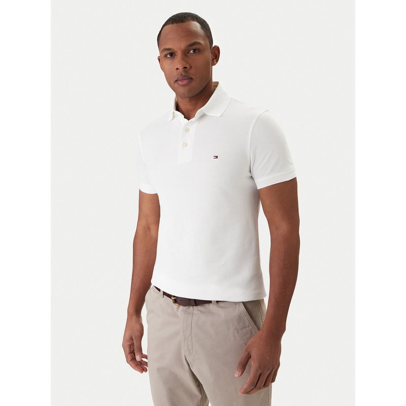 Tommy Hilfiger Poloshirt 1985 MW0MW17771 Weiß Slim Fit