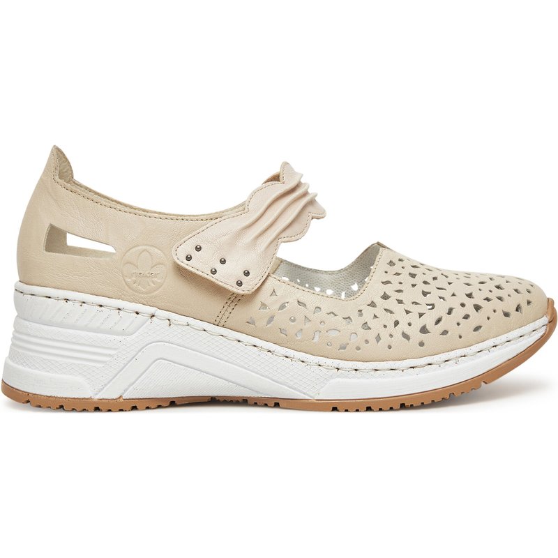 Halbschuhe Rieker CEO-N4382-60 Beige
