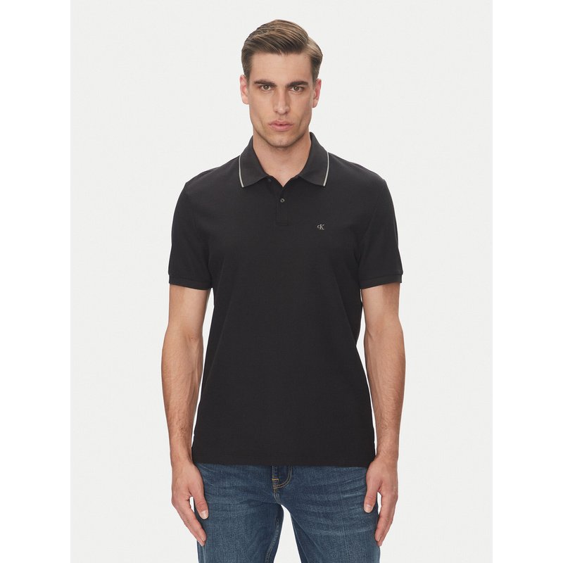 Calvin Klein Poloshirt LV04LC239G Schwarz Regular Fit