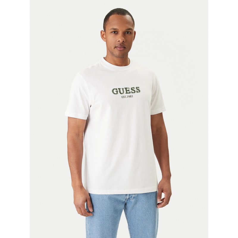 Guess T-Shirt M6GI16 K3032 Weiß Regular Fit