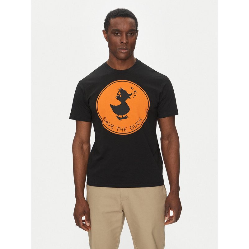 Save The Duck T-Shirt DT0825M BESY20 Schwarz Regular Fit