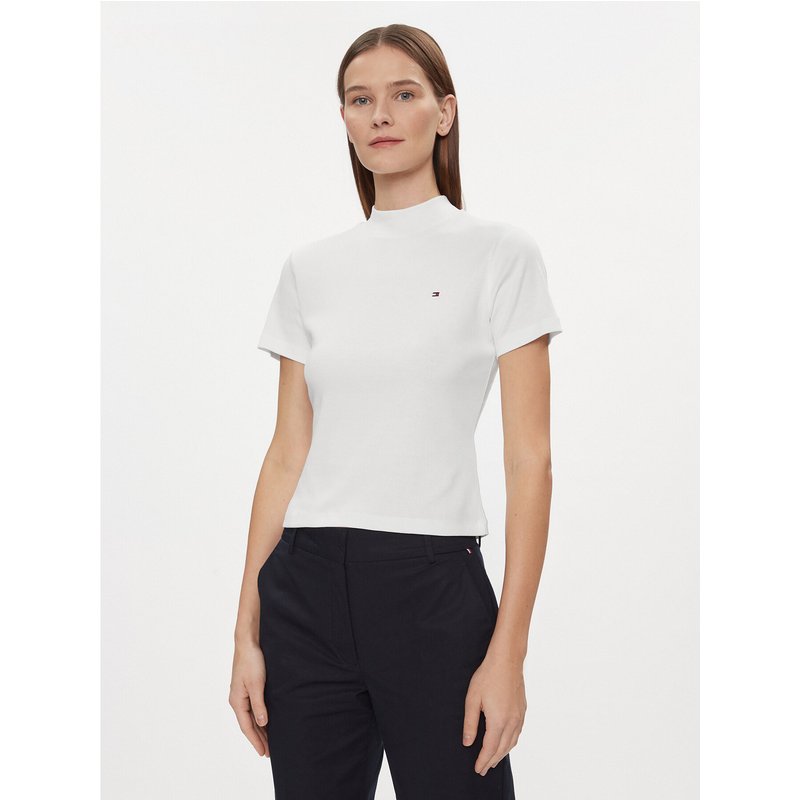 Tommy Hilfiger T-Shirt New Cody WW0WW40586 Weiß Slim Fit