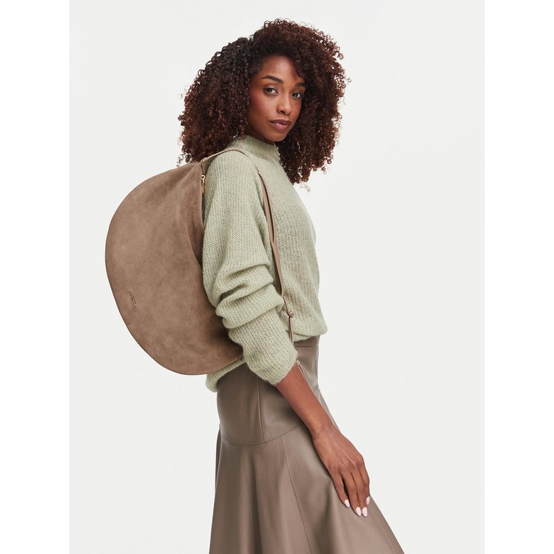 Handtasche Coccinelle VCB Coccinellethess Suede Bim E1 VCB 13 01 01 Dunkelbeige