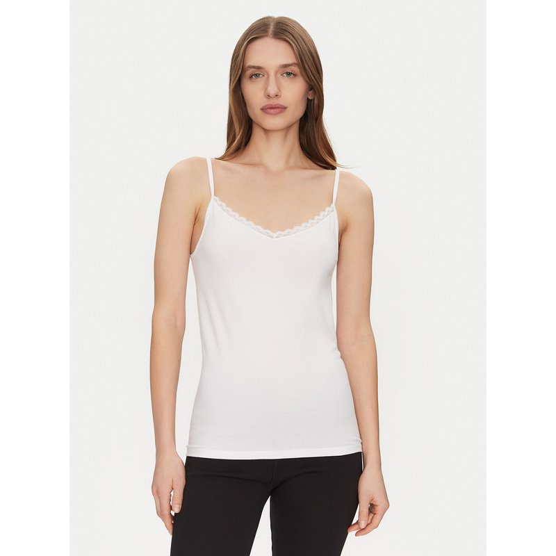 Triumph Top Feel Of Cotton 10224994 Weiß Slim Fit