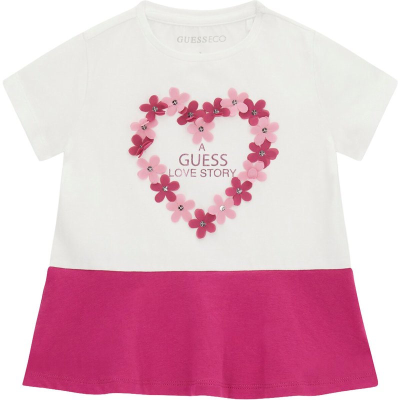 Guess T-Shirt K6GI20 K6YW4 Weiß Regular Fit