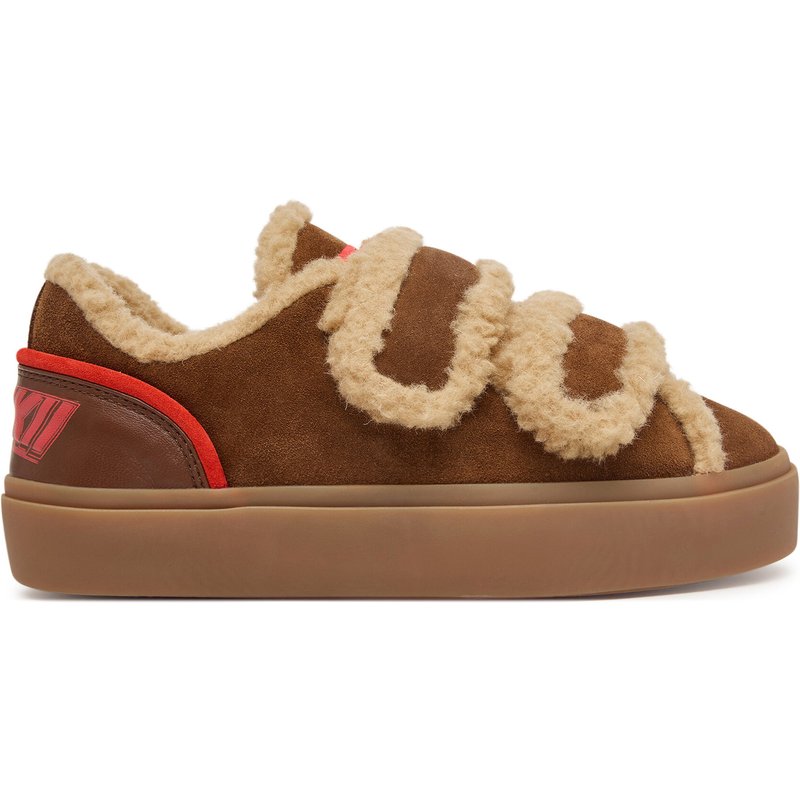 Sneakers Inuikii Lila Shearling Low Velcro 1001.001.0561.150 Braun