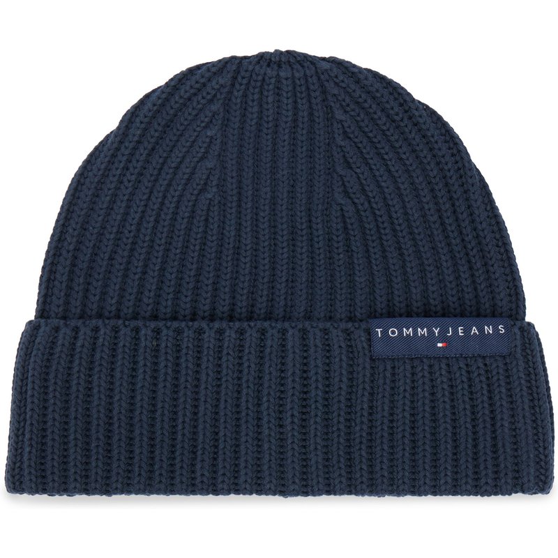 Mütze Tommy Jeans Tjm Linear Logo Beanie AM0AM14865 Dunkelblau