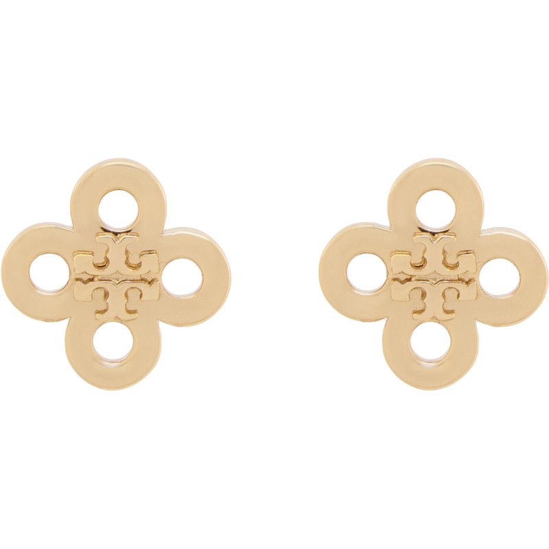 Ohrringe Tory Burch Forget Me Not Clover Stud 184409 Goldfarben