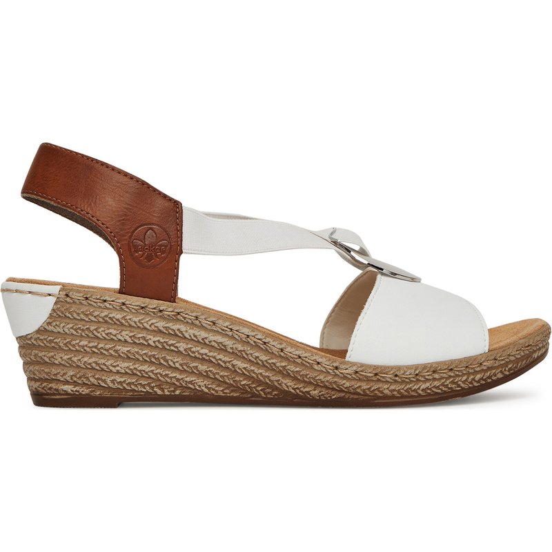 Sandalen Rieker 624H6-81 Weiß