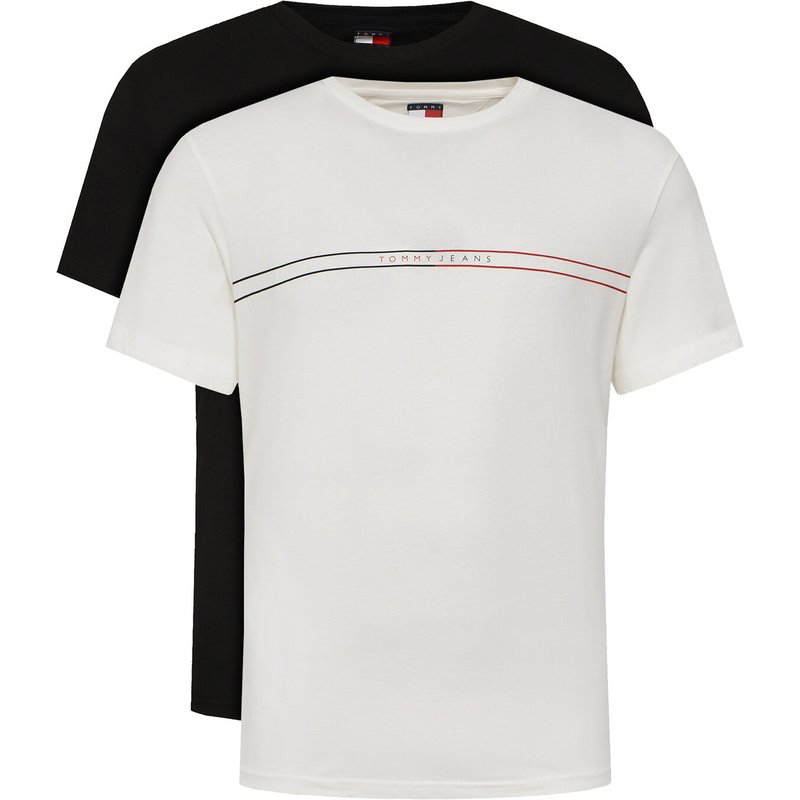Tommy Jeans T-Shirt-Set Entry Graphic DM0DM21902 Bunt Slim Fit