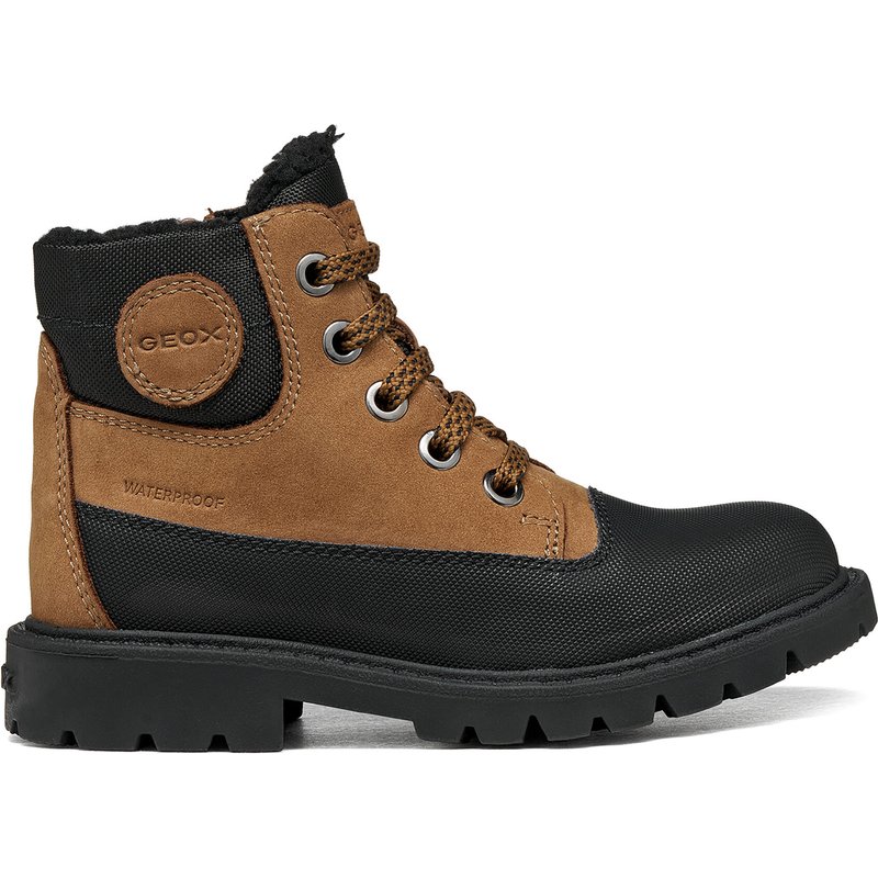 Schnürstiefeletten Geox J Shaylax Boy Wpf J66HDB 032FU CS69B M Braun