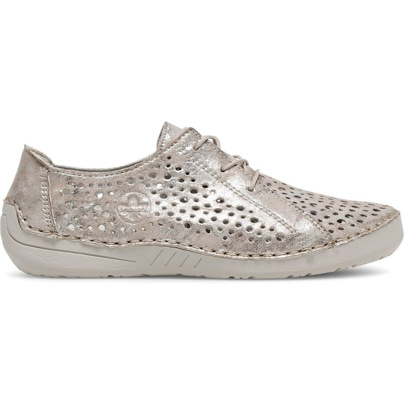 Halbschuhe Rieker 52534-90 Goldfarben