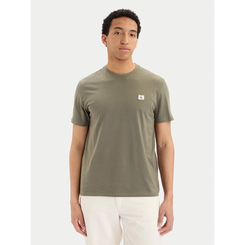 Calvin Klein Jeans T-Shirt LV04RC272G Khakifarben Regular Fit