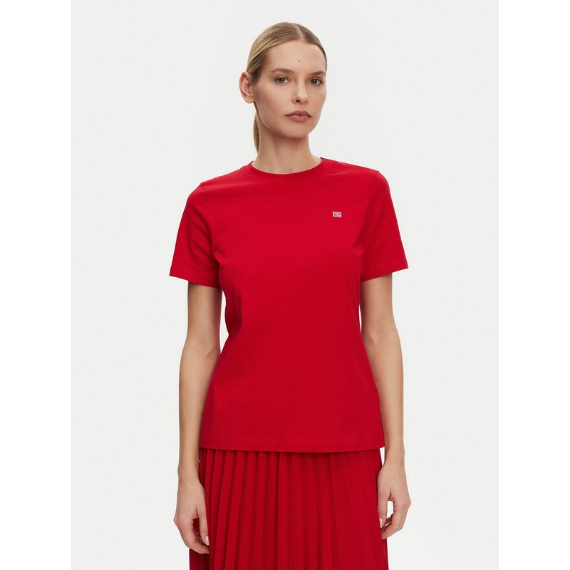 Tommy Hilfiger T-Shirt WW0WW45522 Rot Regular Fit