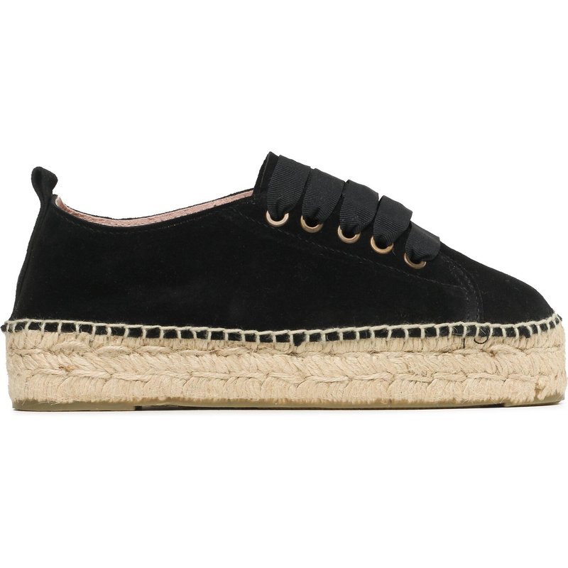 Espadrilles Manebi Lace-Up Espadrilles K 1.0 E0 Schwarz