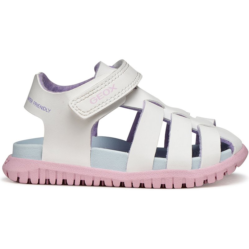 Sandalen Geox B Sandal Fusbetto Gi B556BA 000BC C0406 Weiß