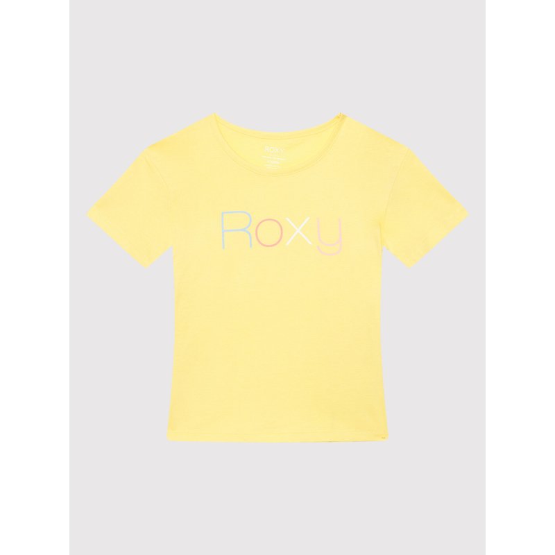 Roxy T-Shirt Short Sleeve ERGZT03845 Gelb Regular Fit