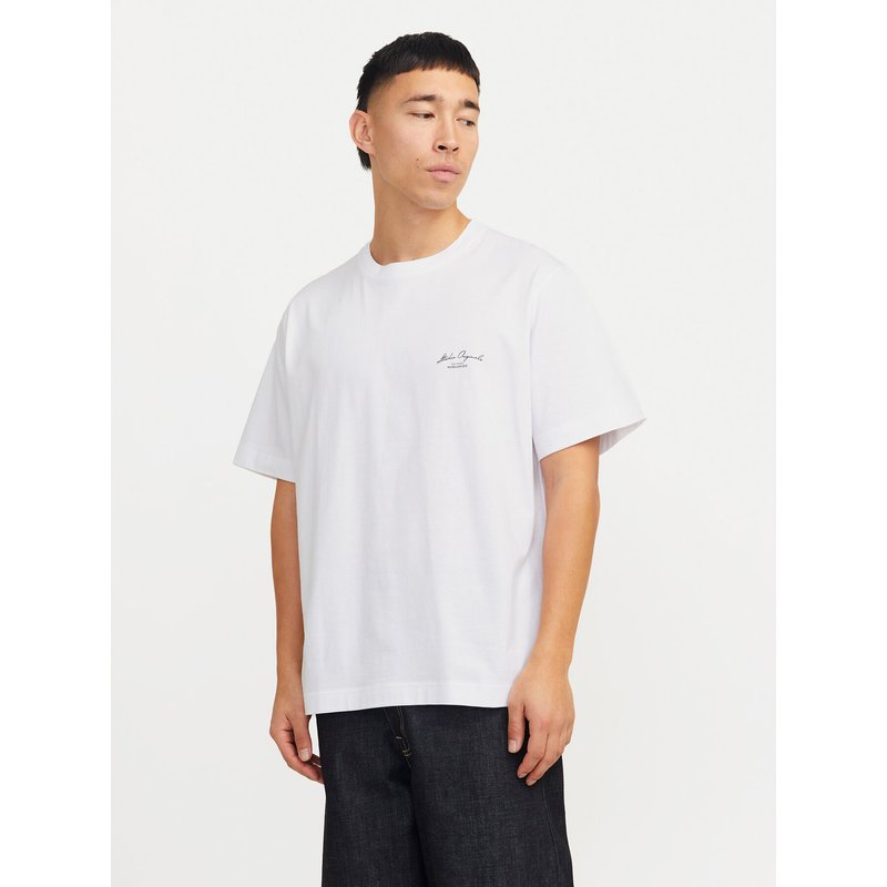 Jack & Jones T-Shirt Islington 12273015 Weiß Loose Fit