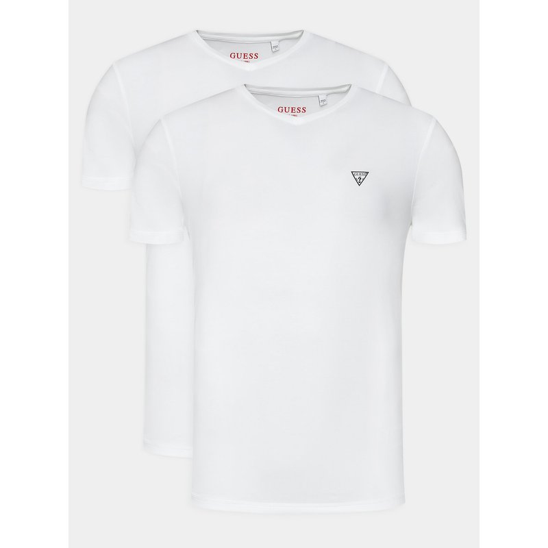Guess T-Shirt-Set Caleb U97G03 KCD31 Weiß Regular Fit