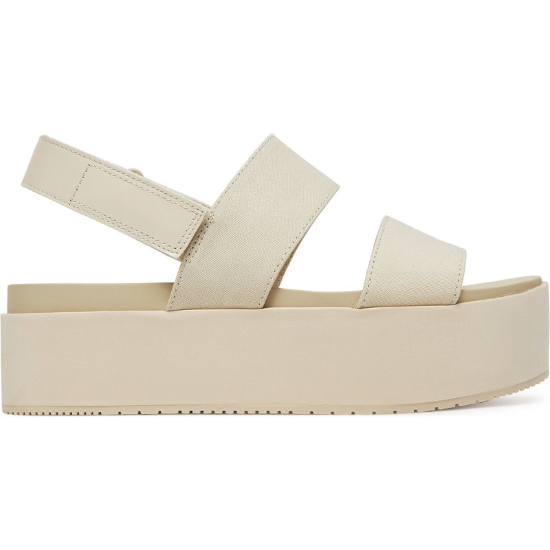 Sandalen Calvin Klein Jeans Flatform Sandal Sling In YW0YW01788 Écru