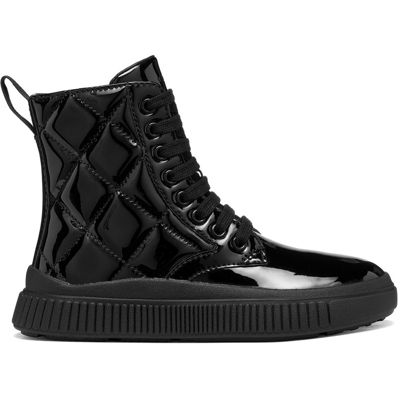 Schnürschuhe Geox J Laquinny Girl J66M3C 000HH C9999 M Schwarz