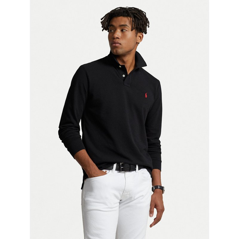 Polo Ralph Lauren Poloshirt 710680790045 Schwarz Custom Slim Fit