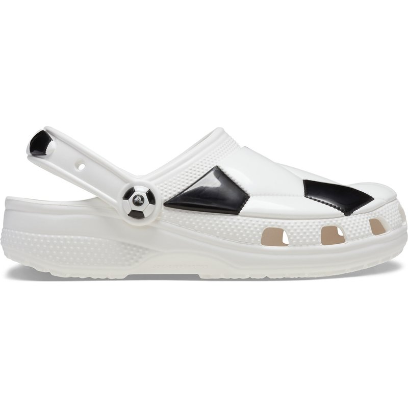 Pantoletten Crocs Classic Soccer Ball Clog T 210023 Weiß