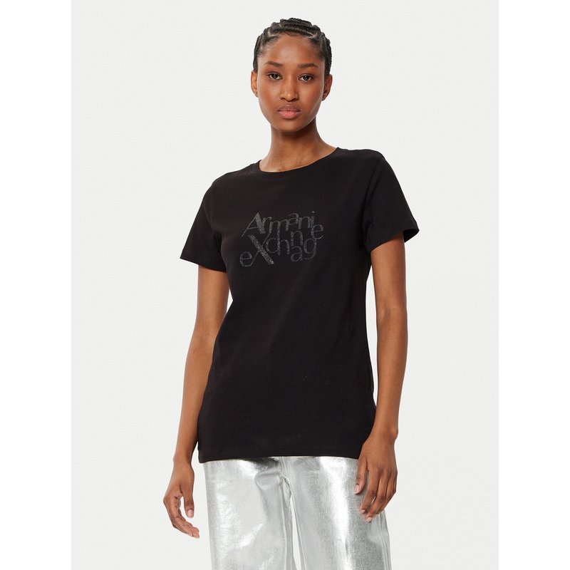 Armani Exchange T-Shirt XW000109 AF10359 UC001 Schwarz Regular Fit