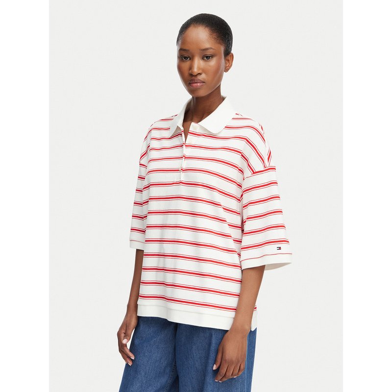 Tommy Hilfiger Poloshirt WW0WW50026 Bunt Oversize