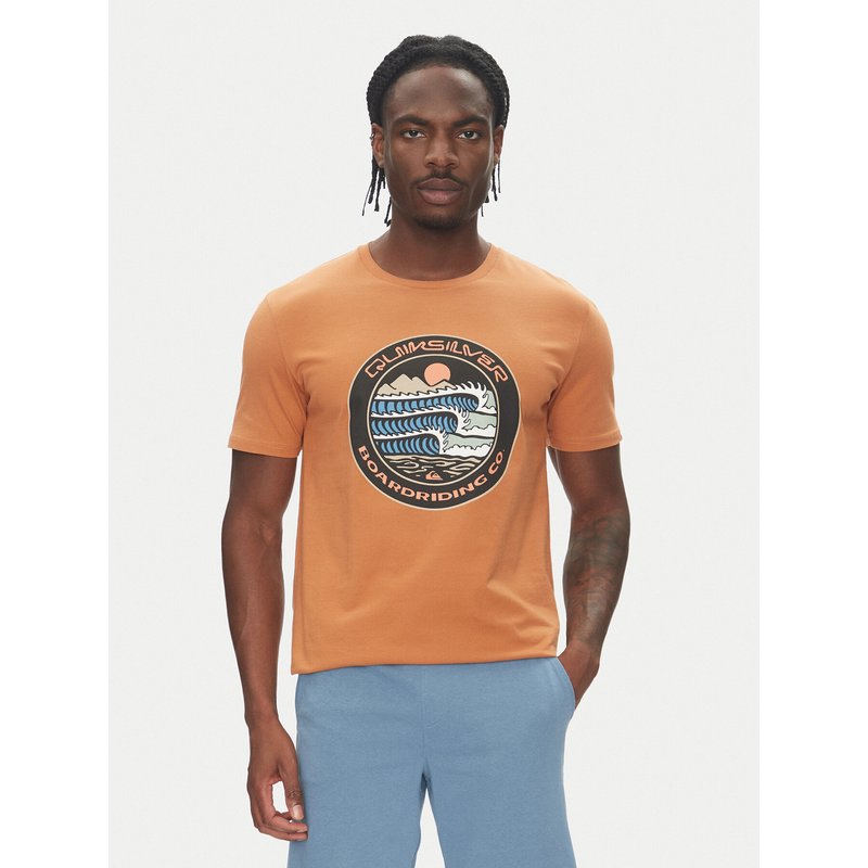 Quiksilver T-Shirt Ev Three Seas Ss EQYZT08051 Braun Regular Fit