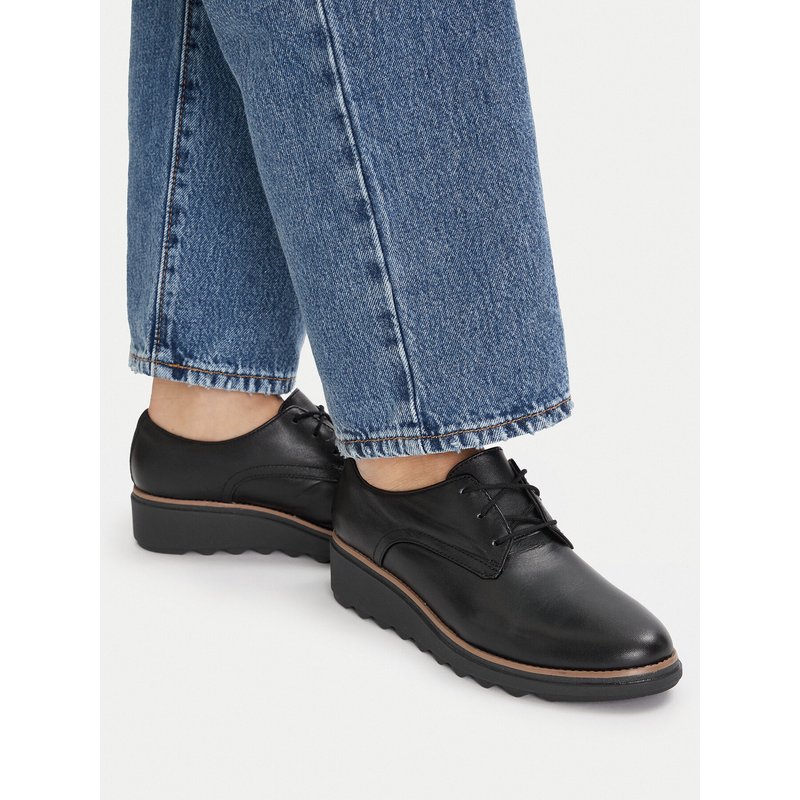 Oxford Schuhe Clarks Sharon Rae 261754164 Schwarz