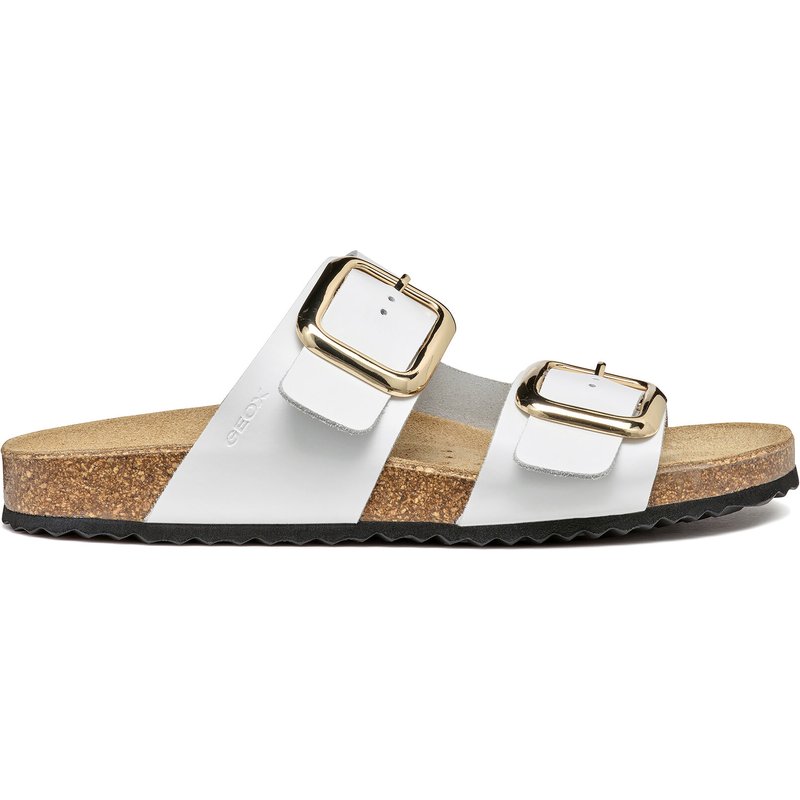 Pantoletten Geox D Brionia R D45Y3B 00085 C1000 Weiß