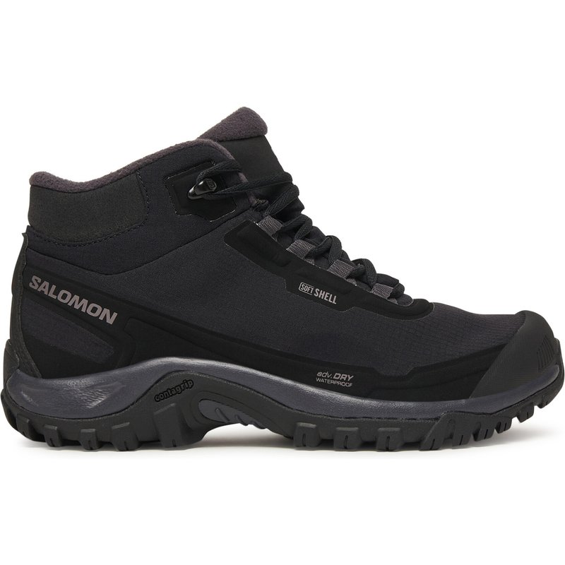 Trekkingschuhe Salomon Shelter Waterproof L47855000 Schwarz