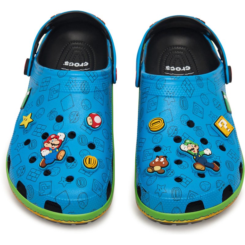 Pantoletten Crocs Super Mario Core Classic Clog 212138 Bunt