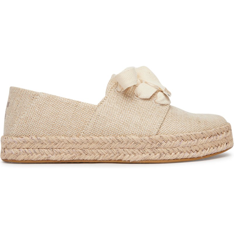 Espadrilles Toms Carolina Lace Up 10023062 Beige