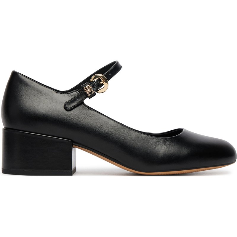 Pumps Tommy Hilfiger Heeled Maryjane Buckle FW0FW09347 Schwarz
