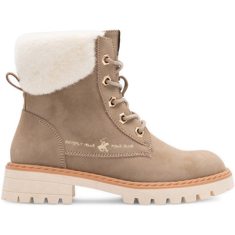 Schnürstiefeletten Beverly Hills Polo Club CS6135-02 Beige